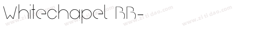 Whitechapel BB字体转换